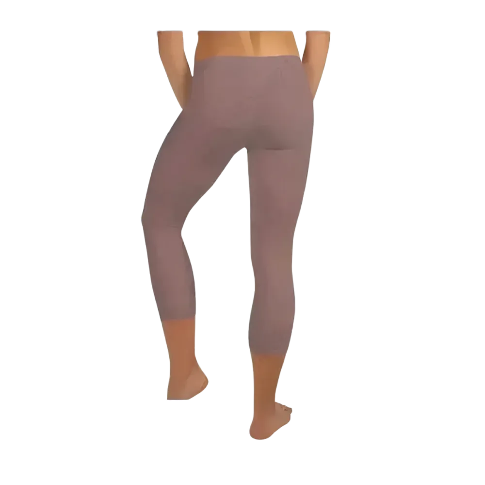 Damen Capri-Leggings von BUYATHOME24, Mikrofaser Sportleggings mit UV-Schutz, in den Größen XS bis XL, ideal für Yoga und Sport.