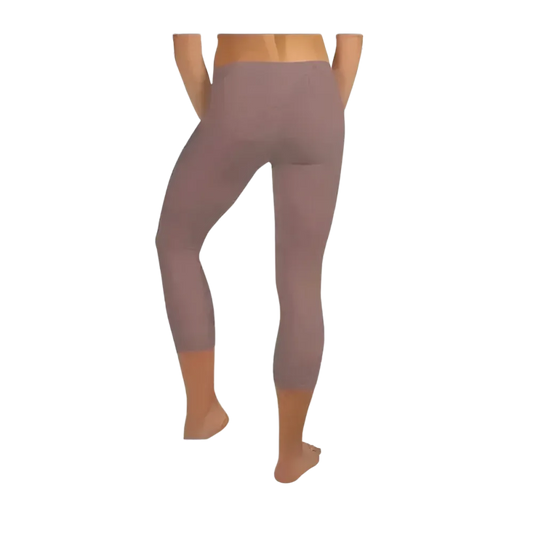 Damen Capri-Leggings von BUYATHOME24, Mikrofaser Sportleggings mit UV-Schutz, in den Größen XS bis XL, ideal für Yoga und Sport.