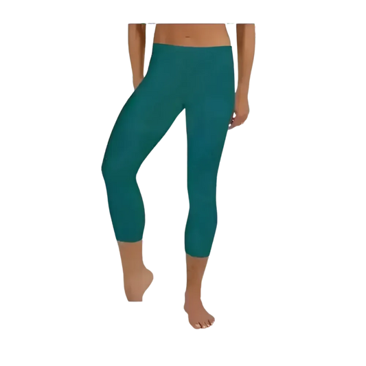 Damen Capri-Leggings von BUYATHOME24, Mikrofaser-Sportleggings mit UV-Schutz in XS bis XL, ideal für Yoga und Sport.
