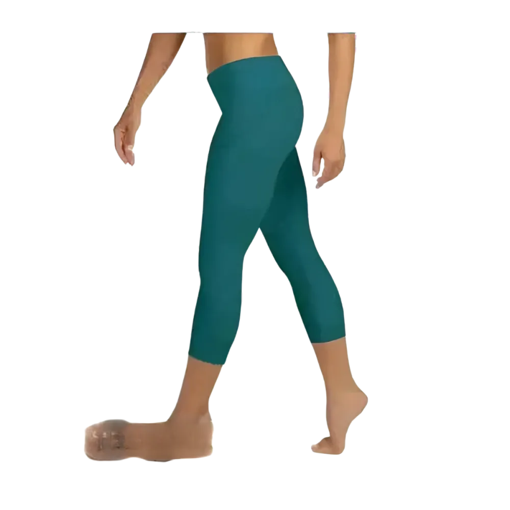 Damen Capri-Leggings von BUYATHOME24, Mikrofaser Sportleggings mit UV-Schutz in XS bis XL, ideal für Yoga und Sport.