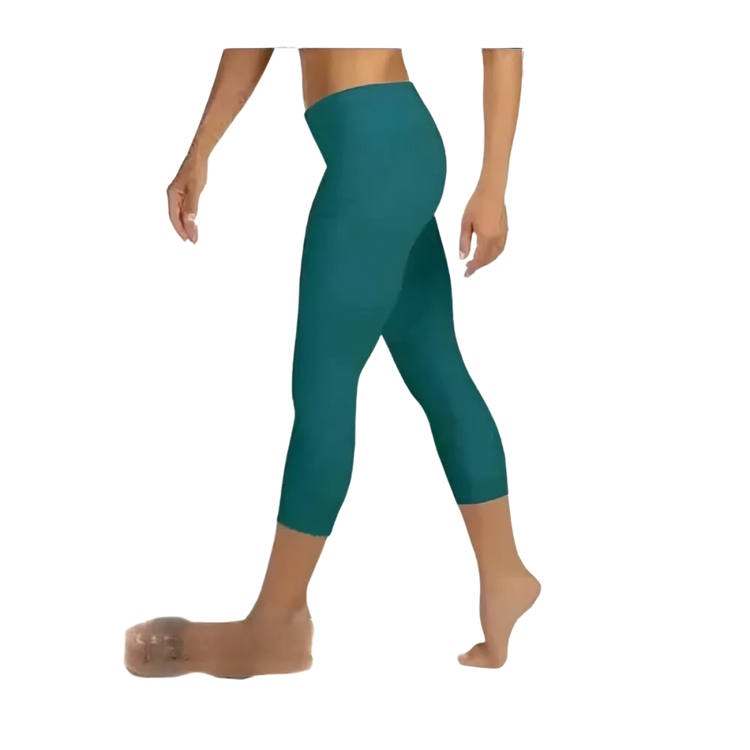 Damen Capri-Leggings von BUYATHOME24, Mikrofaser Sportleggings mit UV-Schutz in XS bis XL, ideal für Yoga und Sport.