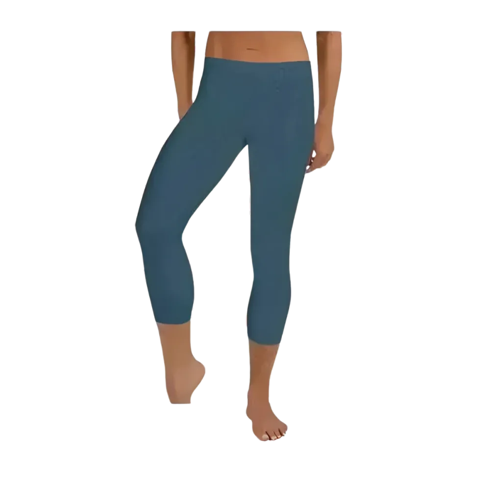 Damen Capri-Leggings von BUYATHOME24 aus Mikrofaser mit UV-Schutz, in den Größen XS bis XL, ideal für Yoga und Freizeit.