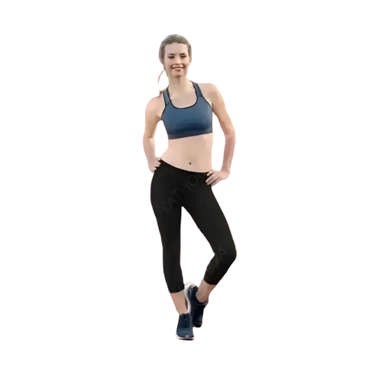 Damen Capri-Leggings von BUYATHOME24 in XS bis XL, Sportleggings mit UV-Schutz, für Yoga und Freizeit, bequem und atmungsaktiv