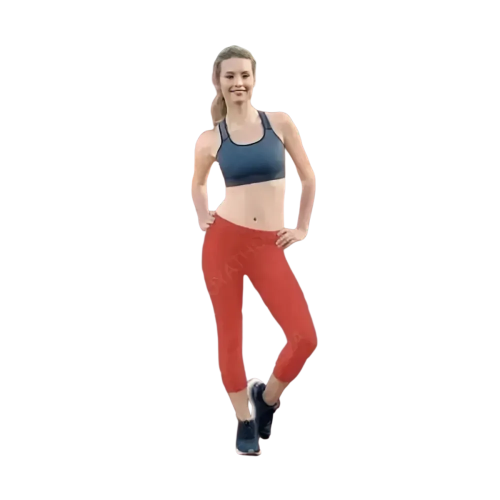 Damen Capri-Leggings von BUYATHOME24, Sportleggings mit UV-Schutz, in XS bis XL, ideal für Yoga und sportliche Aktivitäten