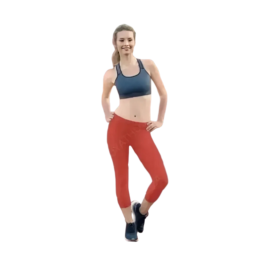Damen Capri-Leggings von BUYATHOME24, Sportleggings mit UV-Schutz, in XS bis XL, ideal für Yoga und sportliche Aktivitäten