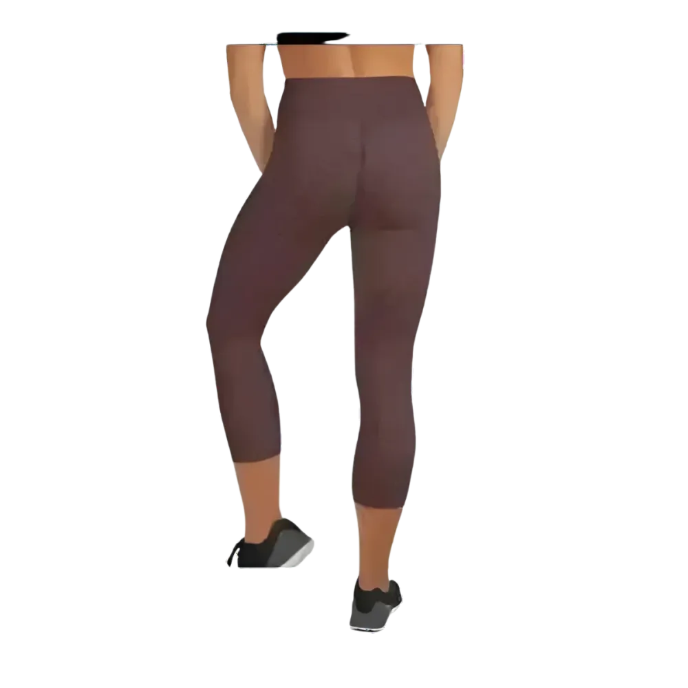 Damen Capri-Leggings von BUYATHOME24, Sportleggings mit UV-Schutz, in XS bis XL, ideal für Yoga und sportliche Aktivitäten.