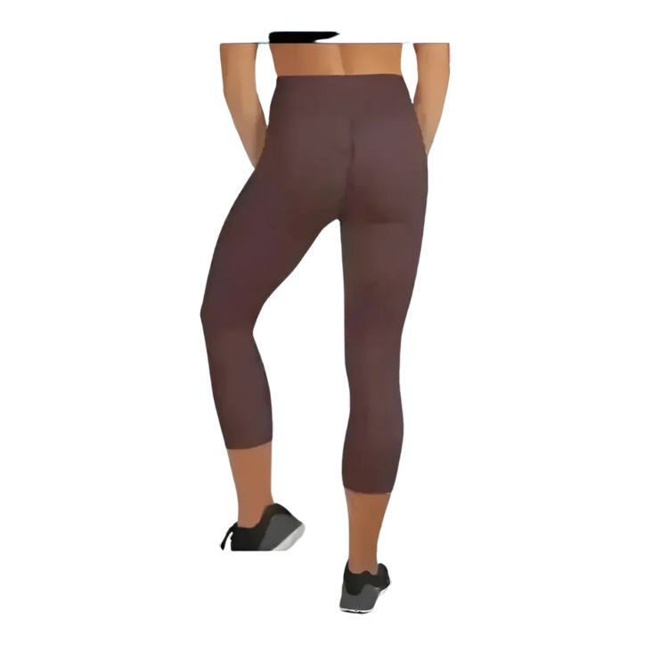 Damen Capri-Leggings von BUYATHOME24, Sportleggings mit UV-Schutz, in XS bis XL, ideal für Yoga und sportliche Aktivitäten.