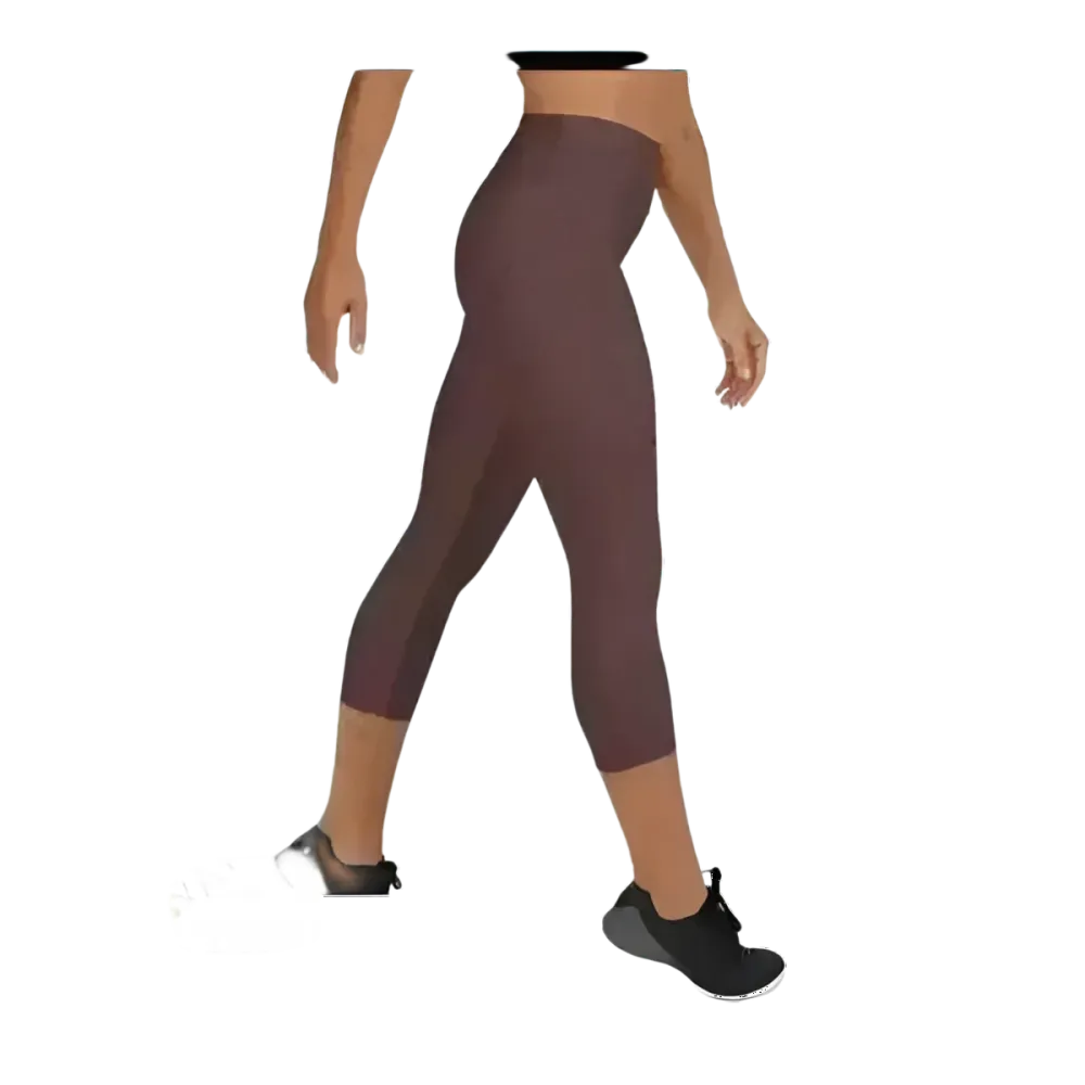 Damen Capri-Leggings von BUYATHOME24 in XS-XL, sportliche Yoga-Leggings mit UV-Schutz, bequem und vielseitig.