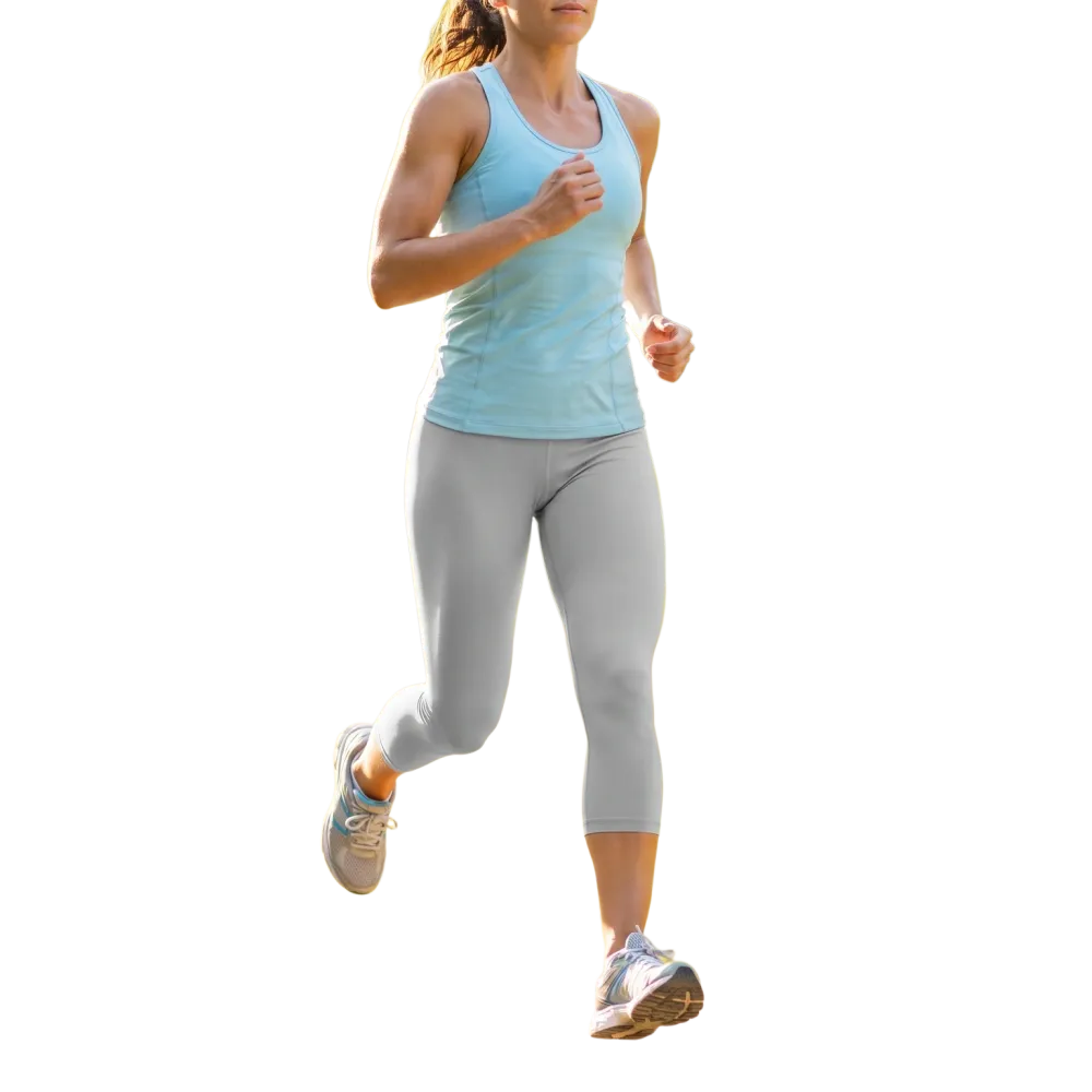 Generiertes Lifestyle-Bild für Damen Capri-Leggings - Sportleggings mit UV-Schutz XS-XL