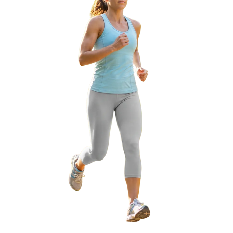 Generiertes Lifestyle-Bild für Damen Capri-Leggings - Sportleggings mit UV-Schutz XS-XL