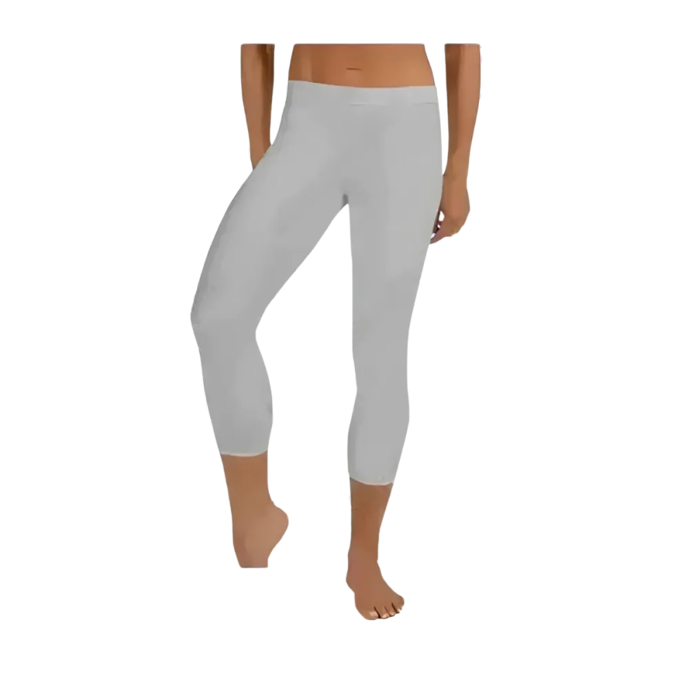Damen Capri-Leggings von BUYATHOME24, sportliche Yoga-Leggings mit UV-Schutz in den Größen XS bis XL, bequem und atmungsaktiv.
