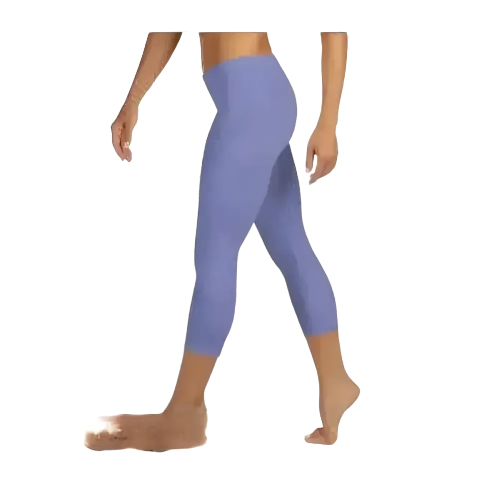 Damen Capri-Leggings von BUYATHOME24, Sportleggings mit UV-Schutz in XS bis XL, ideal für Yoga und sportliche Aktivitäten.