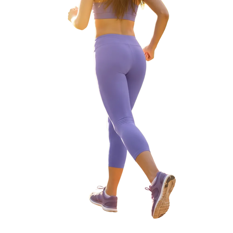 Damen Capri-Leggings von BUYATHOME24 mit UV-Schutz, sportlich, bequem, in XS bis XL, aus elastischem Material, ideal für Outdoor-Aktivitäten