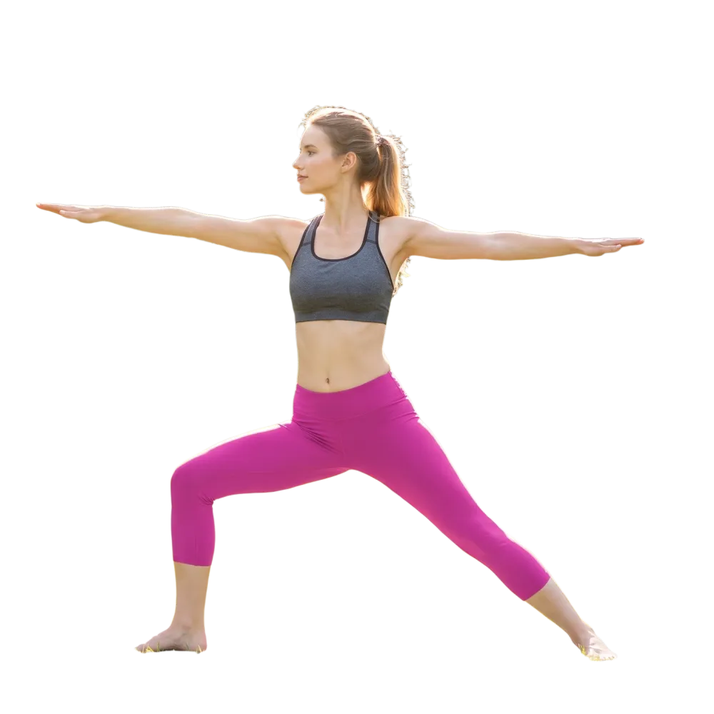 Damen Capri-Leggings mit UV-Schutz und Vier-Wege-Stretch in XS-XL, bequem und sportlich, in verschiedenen Farben.