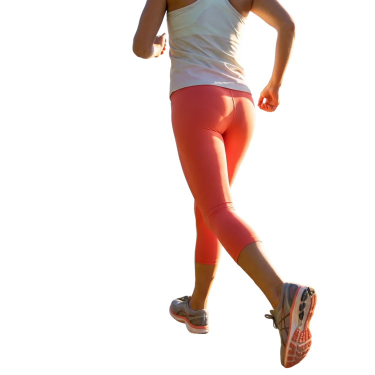 Damen Capri-Leggings mit UV-Schutz in XS-XL, personalisierbar, aus weichem Stoff, bequem und ideal für den Sommer.
