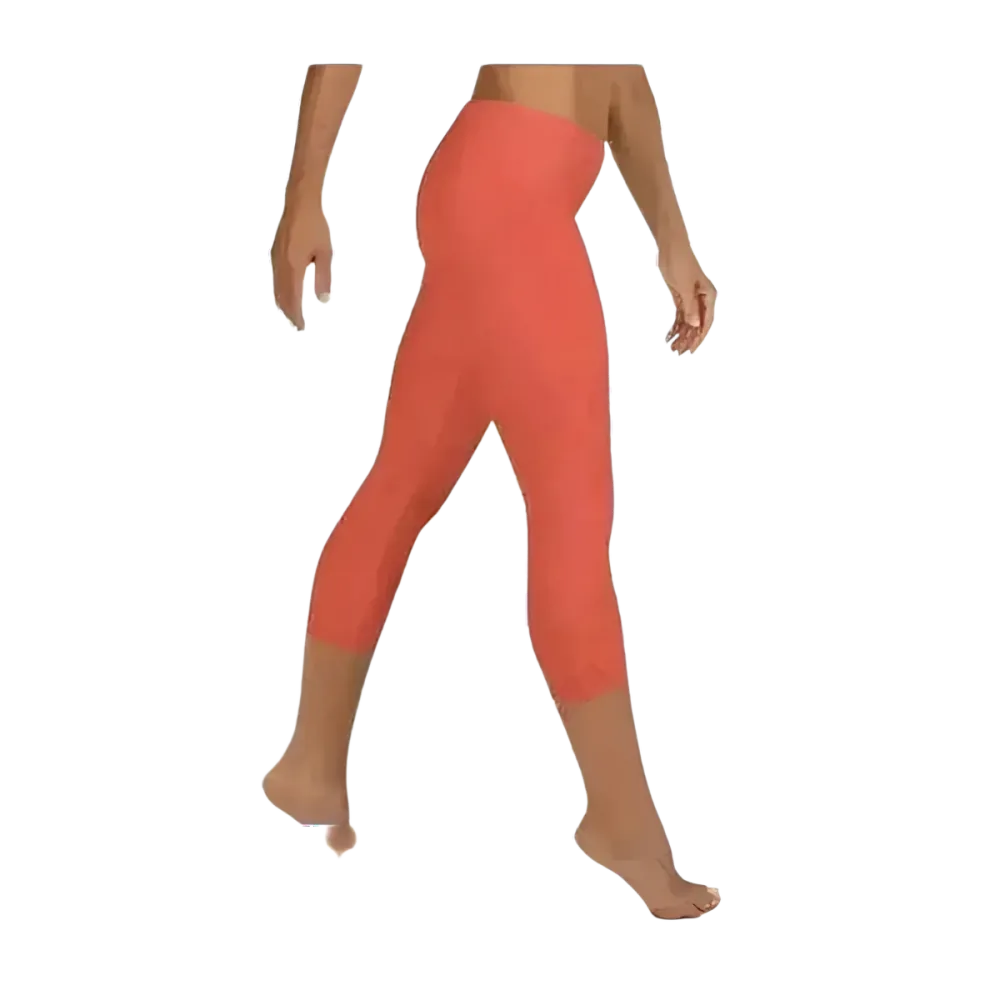 Damen Capri-Leggings mit UV-Schutz von BUYATHOME24, in den Größen XS bis XL, bequem und personalisierbar, für Yoga und Freizeit.
