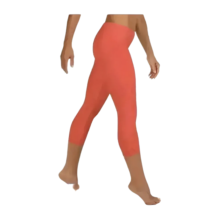 Damen Capri-Leggings mit UV-Schutz von BUYATHOME24, in den Größen XS bis XL, bequem und personalisierbar, für Yoga und Freizeit.