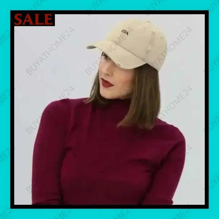 Damen Dad Cap im Used-Look 48 cm - 55 cm - BUYATHOME24 - bestickt - GERMANY - Dad Cap, DAMENMODE, YOUR STYLE