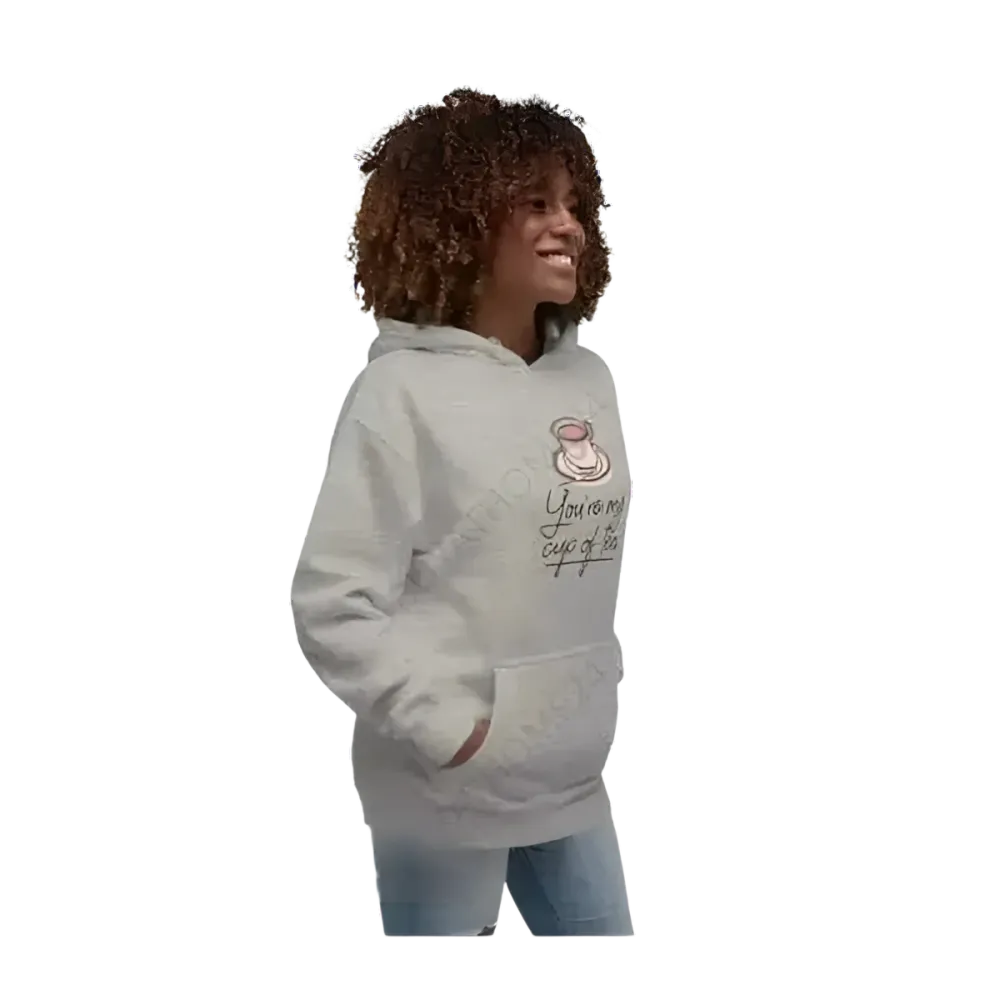 Grafik Damen Hoodie in verschiedenen Größen, bequemer Kapuzenpullover von BUYATHOME24 mit auffälligem Design.