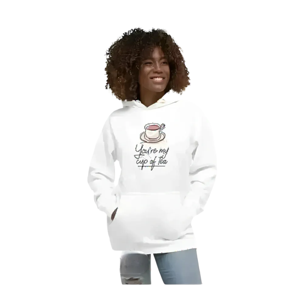 Grafik Damen Hoodie in S bis 3XL von BUYATHOME24, bequemer Kapuzenpullover mit modernem Design, Baumwollmischung, warm und stylisch
