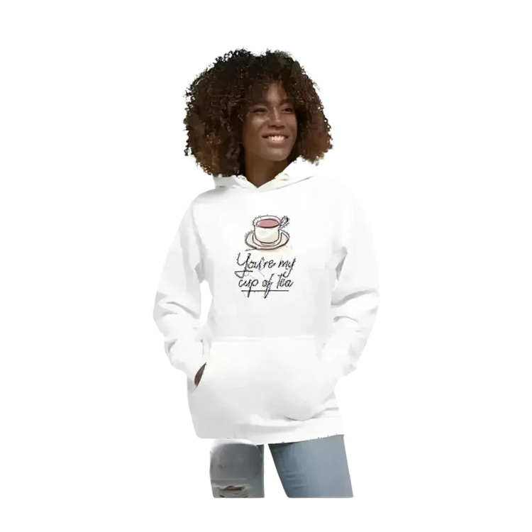 Grafik Damen Hoodie in S bis 3XL von BUYATHOME24, bequemer Kapuzenpullover mit modernem Design, Baumwollmischung, warm und stylisch