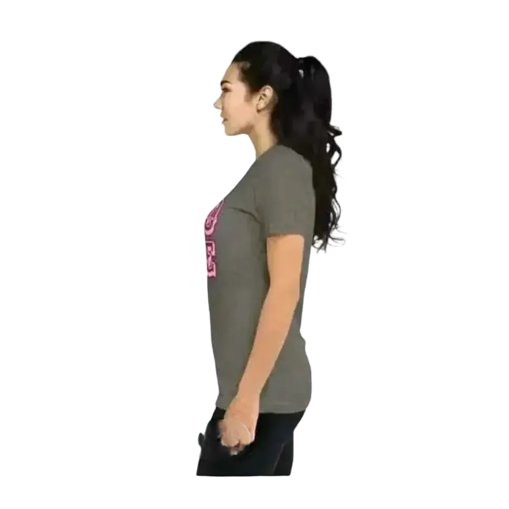 Damen Grafik Kurzarm T-Shirt aus Polyester in verschiedenen Größen, stilbewusste Frauenmode, modernes Design, bequeme Passform