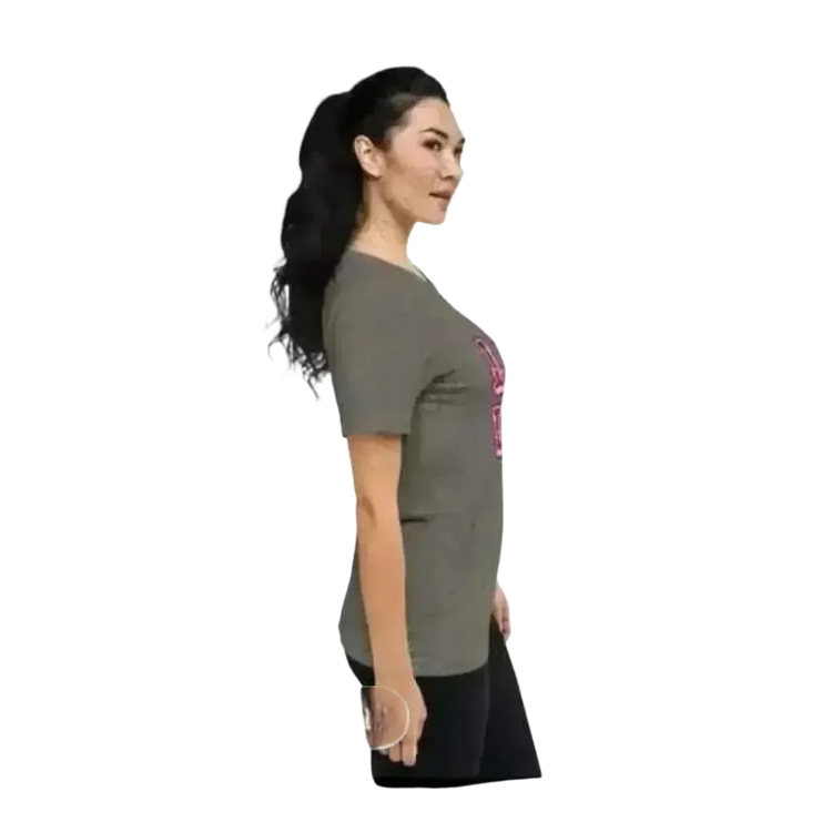 Grafik Damen T-Shirt kurzarm in verschiedenen Größen, Polyester, stilvoll für modebewusste Frauen, rundhals, BUYATHOME24