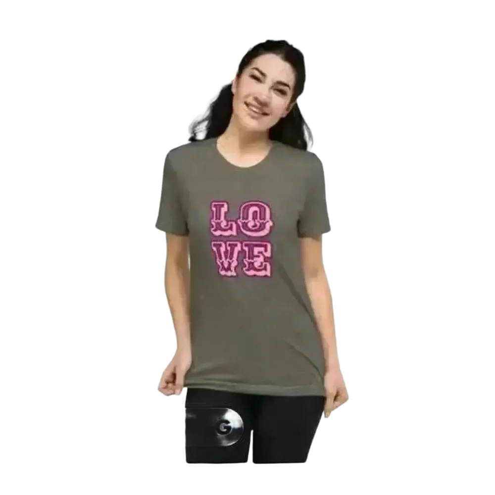Grafik Damen T-Shirt kurzarm in verschiedenen Größen, stylisch und bequem, aus Polyester, für modebewusste Frauen.