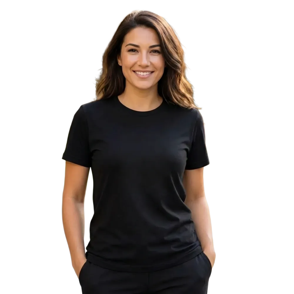 Damen Grafik Rundhals-Shirt von BUYATHOME24, kurzärmelig, Polyester, in XS bis 4XL, mit auffälligem Grafikdesign.