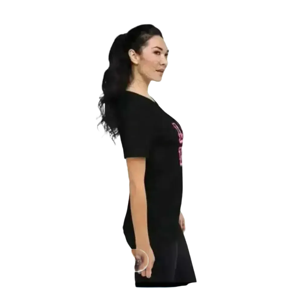 Damen Grafik Rundhalsshirt aus Polyester in verschiedenen Größen, kurzarm, stilbewusstes Damen T-Shirt von BUYATHOME24