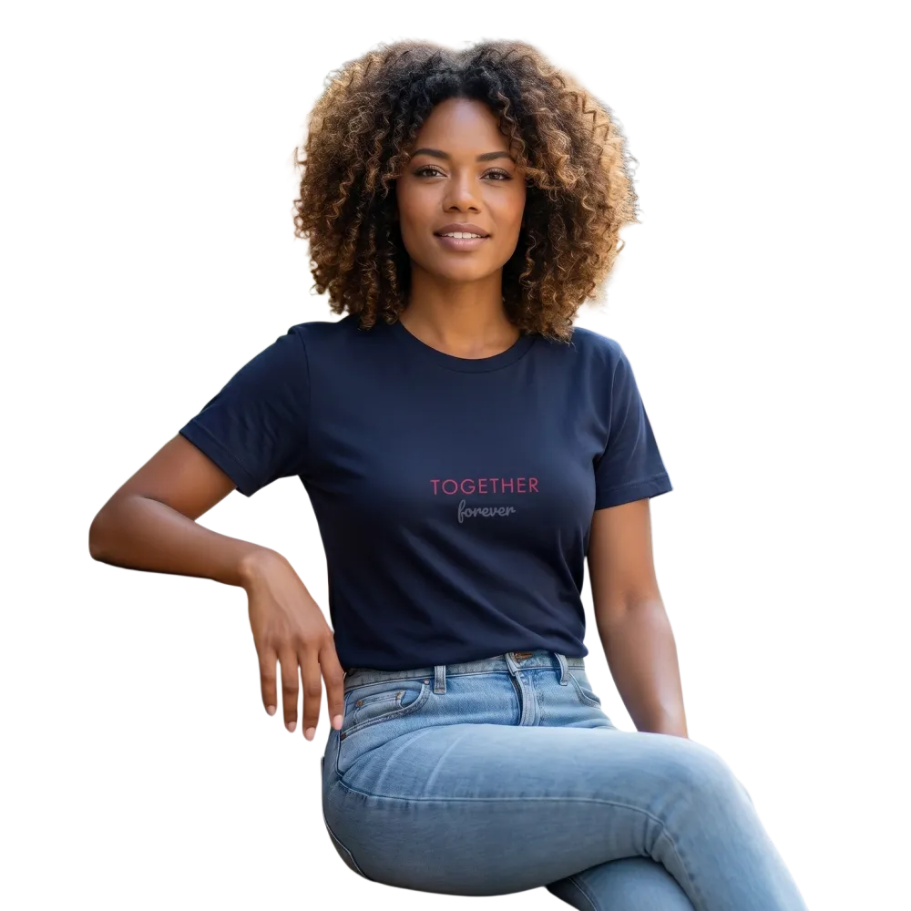 Damen Grafik T-Shirt aus Baumwolle, rundhals, bedruckbar, in S bis 3XL, mit modernen Design und bequemer Passform
