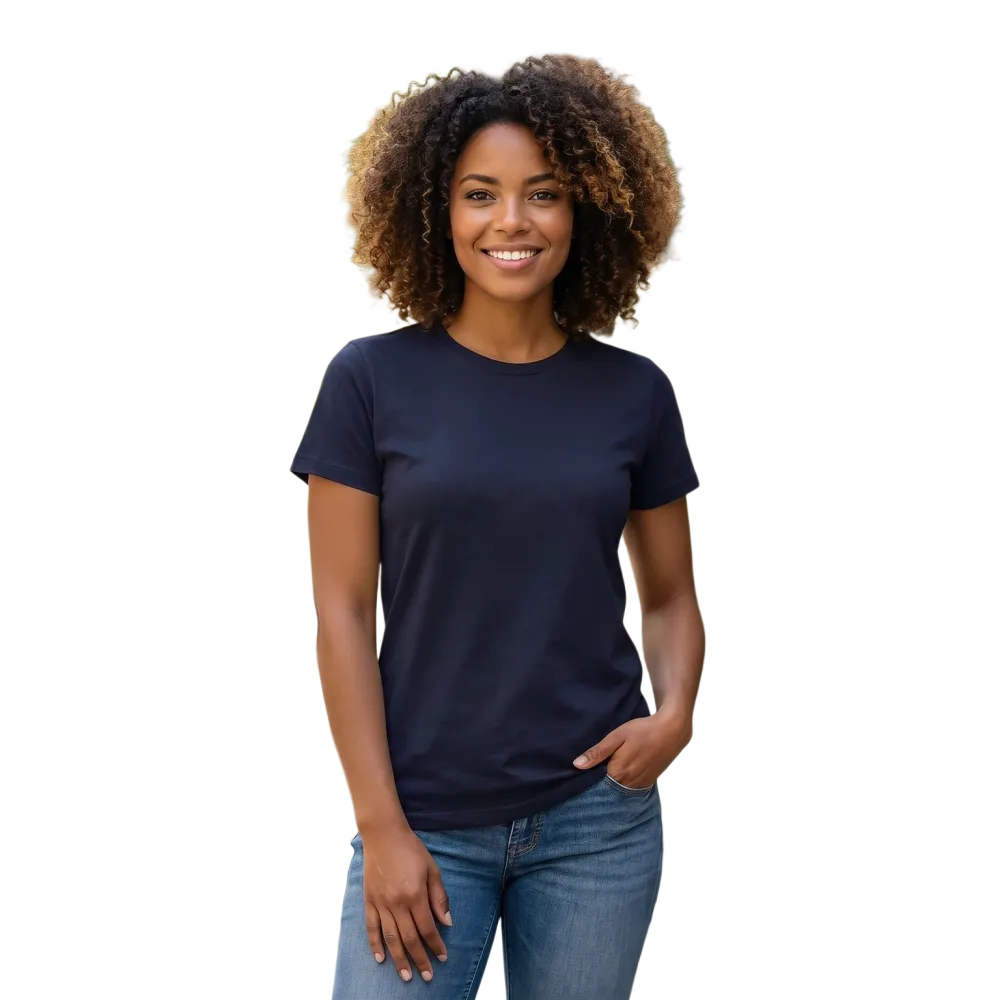 Damen Grafik T-Shirt aus Baumwolle mit Rundhalsausschnitt, in S bis 3XL, stylisches Damen-Shirt von BUYATHOME24.