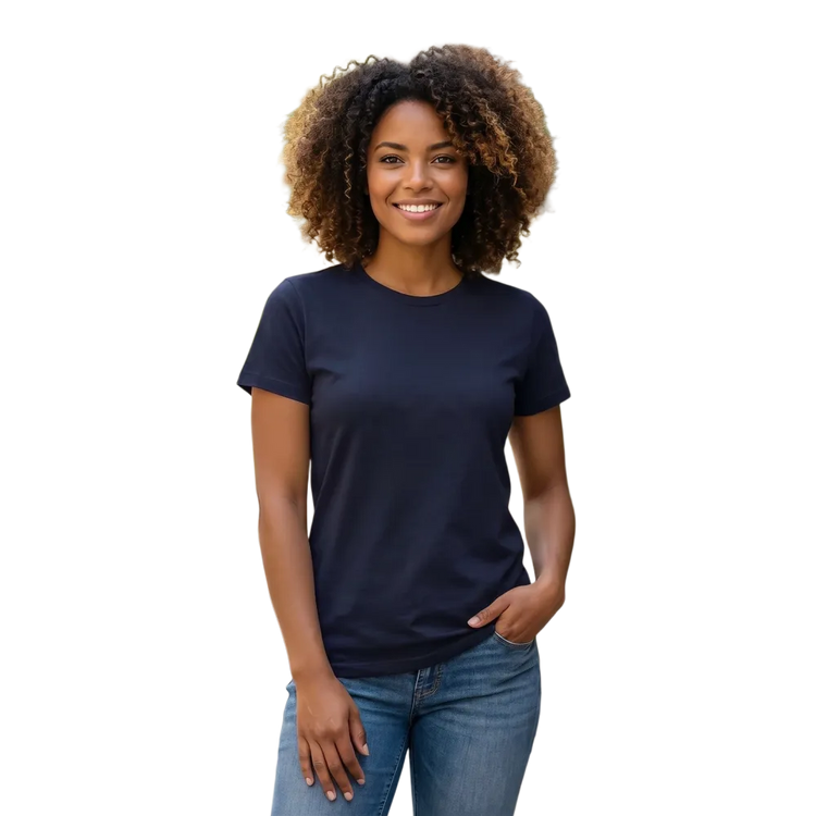 Damen Grafik T-Shirt aus Baumwolle mit Rundhalsausschnitt, in S bis 3XL, stylisches Damen-Shirt von BUYATHOME24.