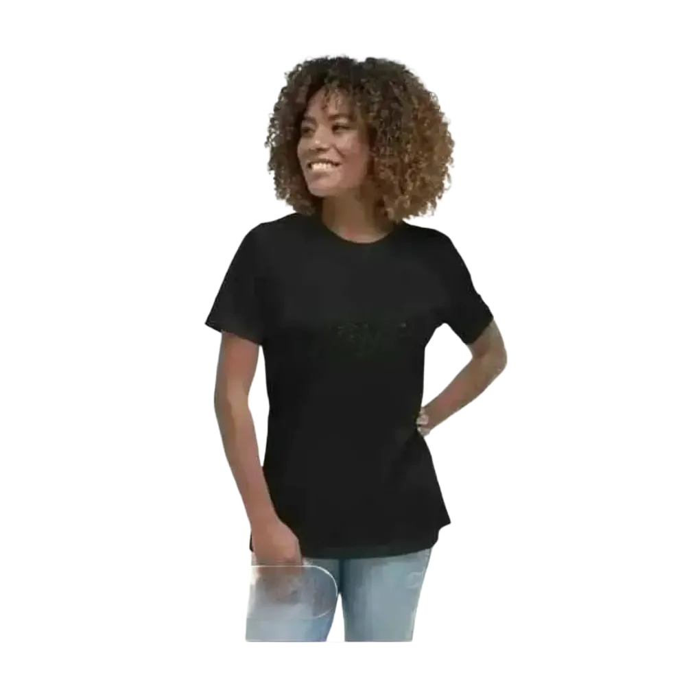 Damen Grafik T-Shirt aus Baumwolle in verschiedenen Größen, Rundhals, stilvoll und bequem für Damen, mit auffälligem Grafikdesign