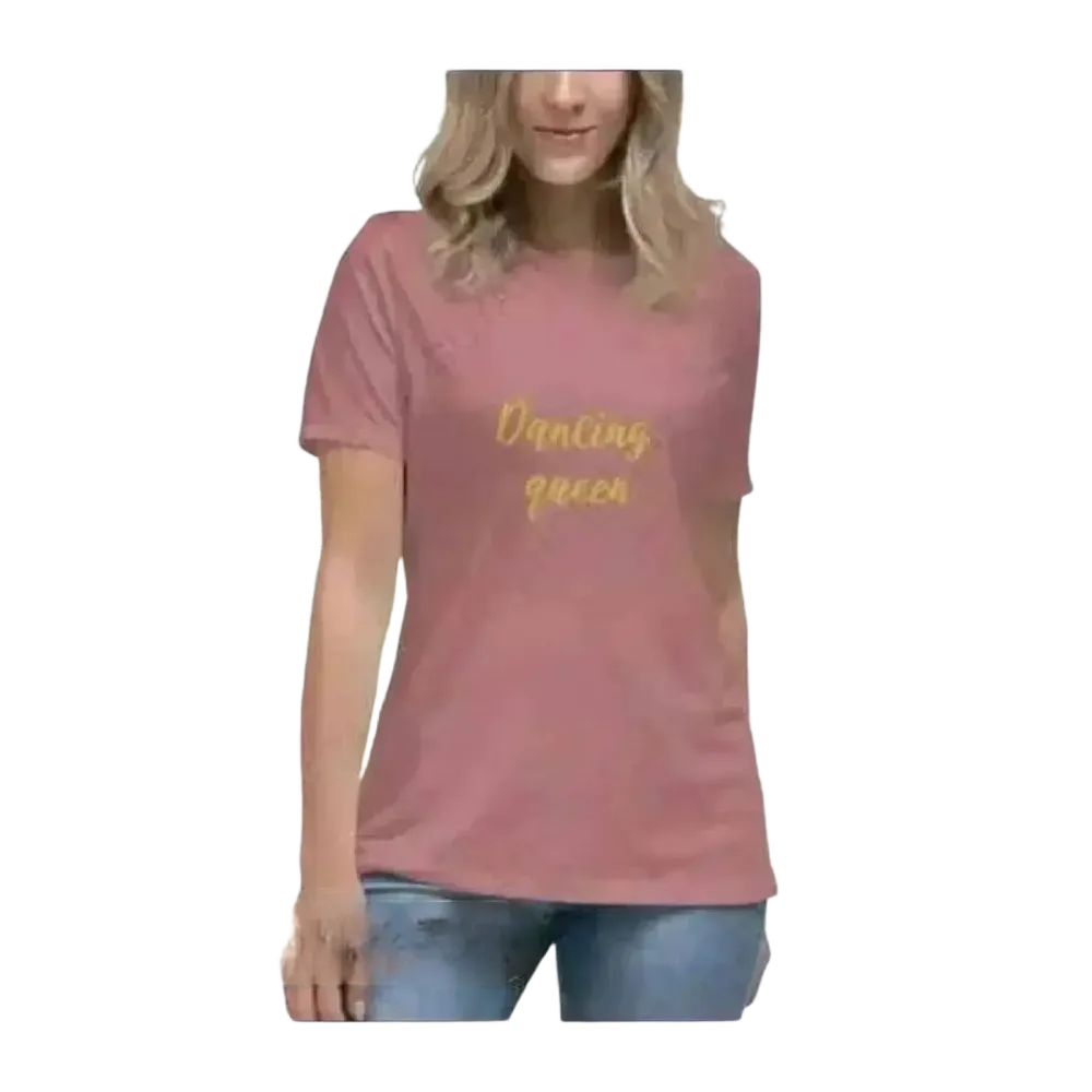 Damen Grafik T-Shirt aus Baumwolle in S bis 3XL, Rundhals, zeitlose Eleganz, Heather-Farbe, von BUYATHOME24.