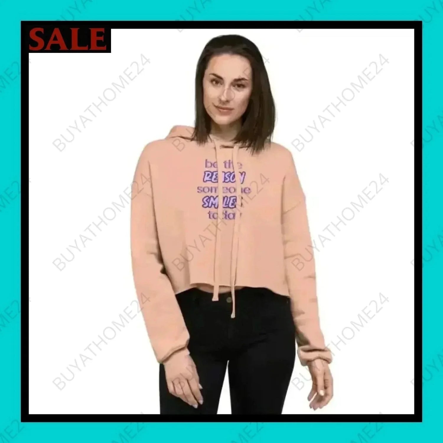 • Damen Hoodie Cropped S-2XL - BUYATHOME24 - Hoodiedruck - GERMANY - DAMENMODE, Hoodie, YOUR STYLE