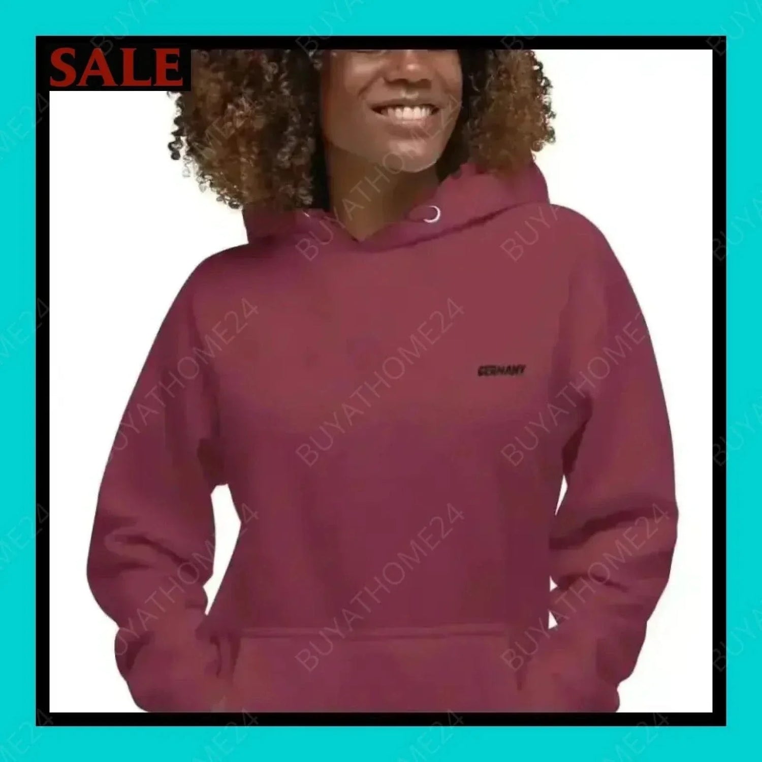 • Damen Hoodie S-3XL - BUYATHOME24 - bestickt - GERMANY - DAMENMODE, Hoodie, YOUR STYLE