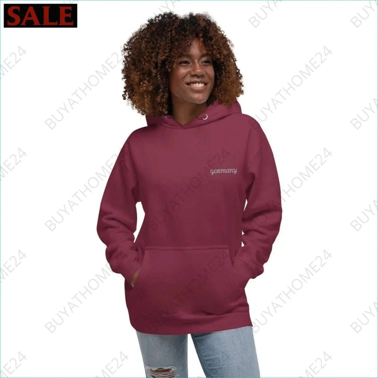 • Damen Hoodie S-3XL - BUYATHOME24 - bestickt - GERMANY - DAMENMODE, Hoodie, YOUR STYLE