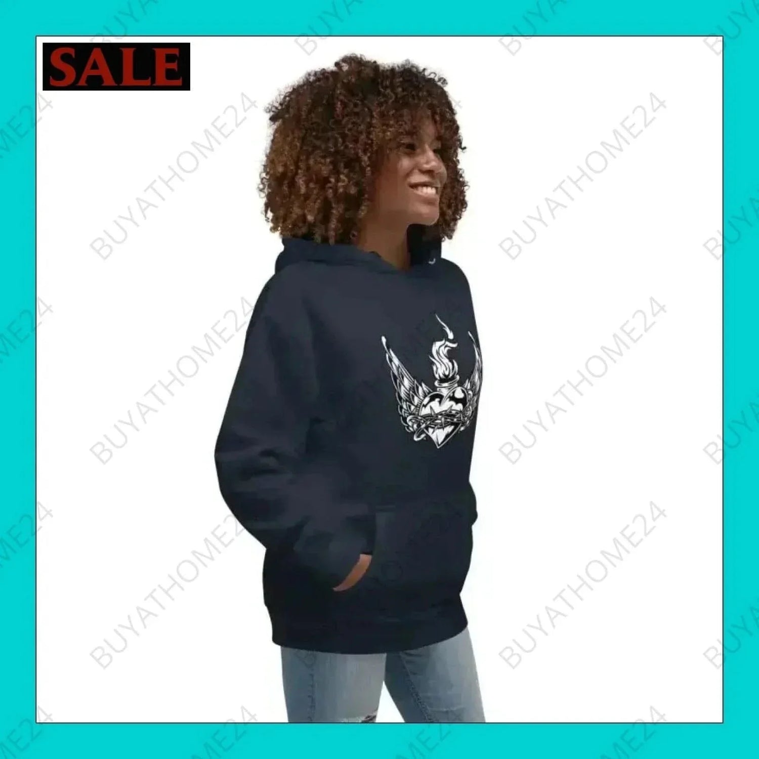 • Damen Hoodie S-3XL - BUYATHOME24 - Hoodiedruck - GERMANY - DAMENMODE, Hoodie