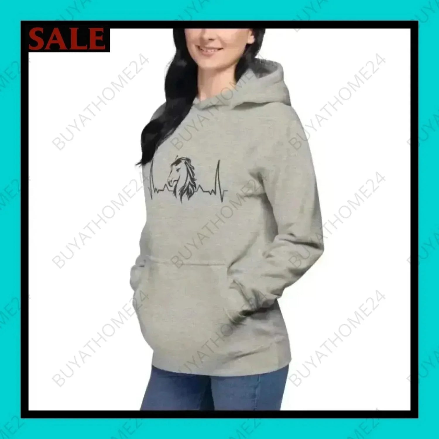 • Damen Hoodie S-3XL - BUYATHOME24 - Hoodiedruck - GERMANY - DAMENMODE, Hoodie