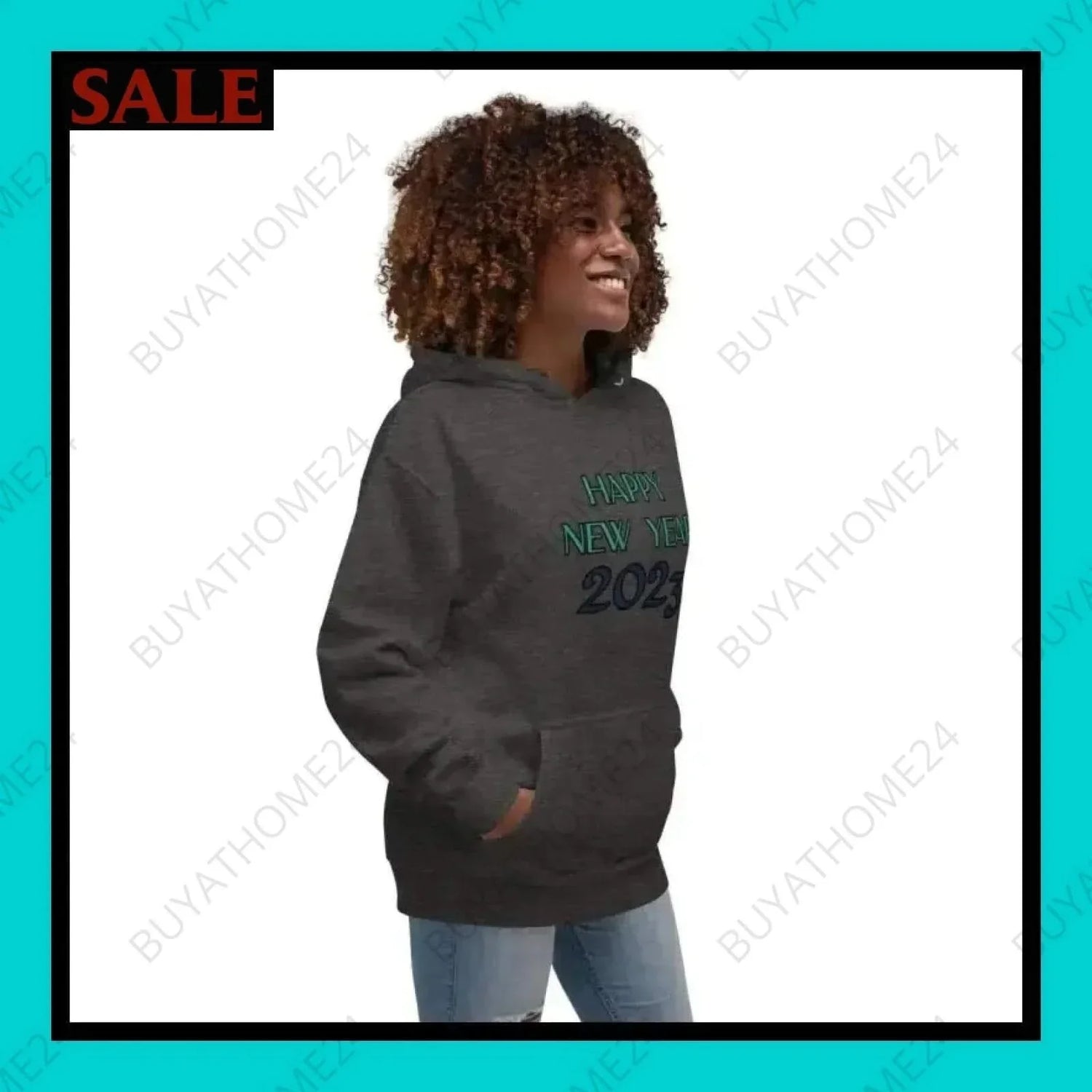 • Damen Hoodie S-3XL - BUYATHOME24 - Hoodiedruck - GERMANY - DAMENMODE, Hoodie, NEUJAHR, YOUR STYLE