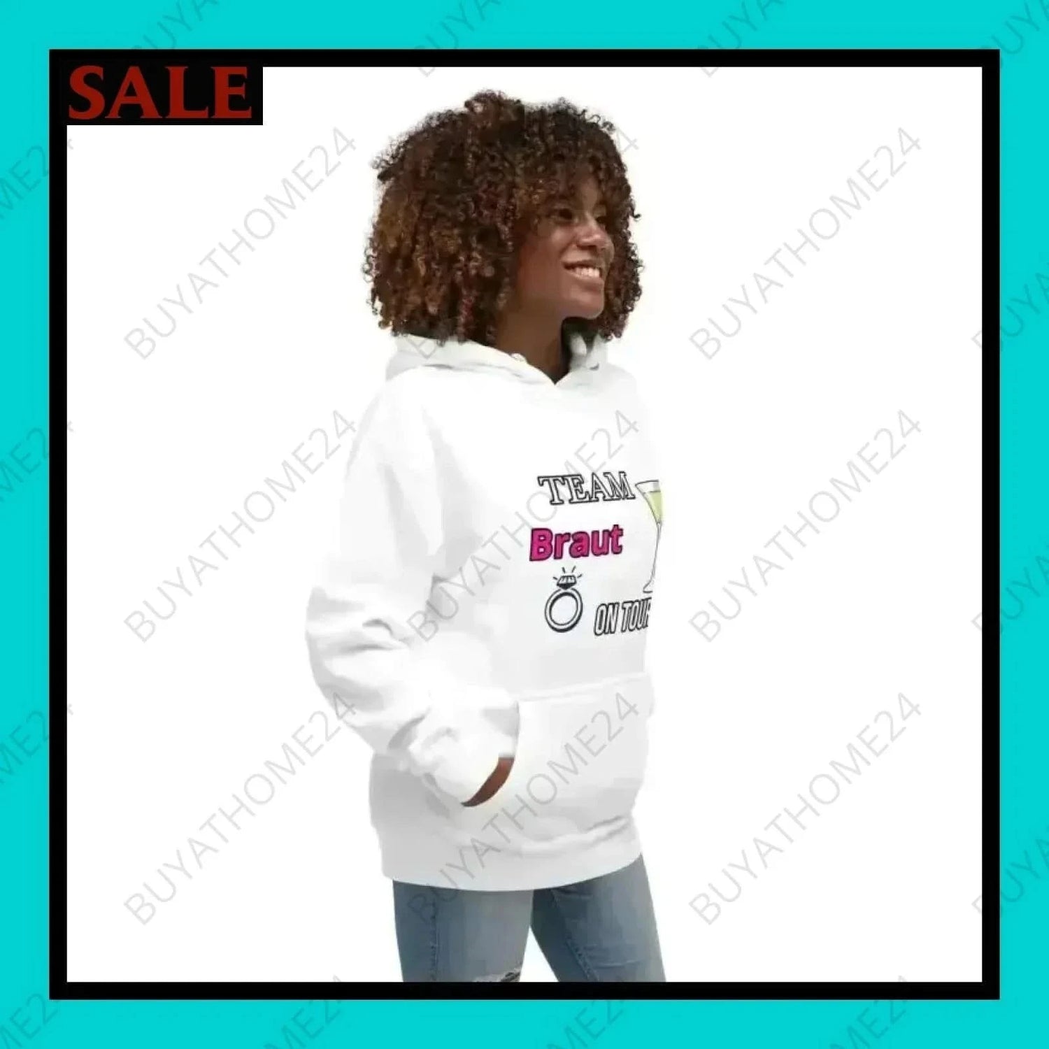 Damen Hoodie S-3XL - BUYATHOME24 - Hoodiedruck - GERMANY - DAMENMODE, HOCHZEIT, Hoodie, YOUR STYLE