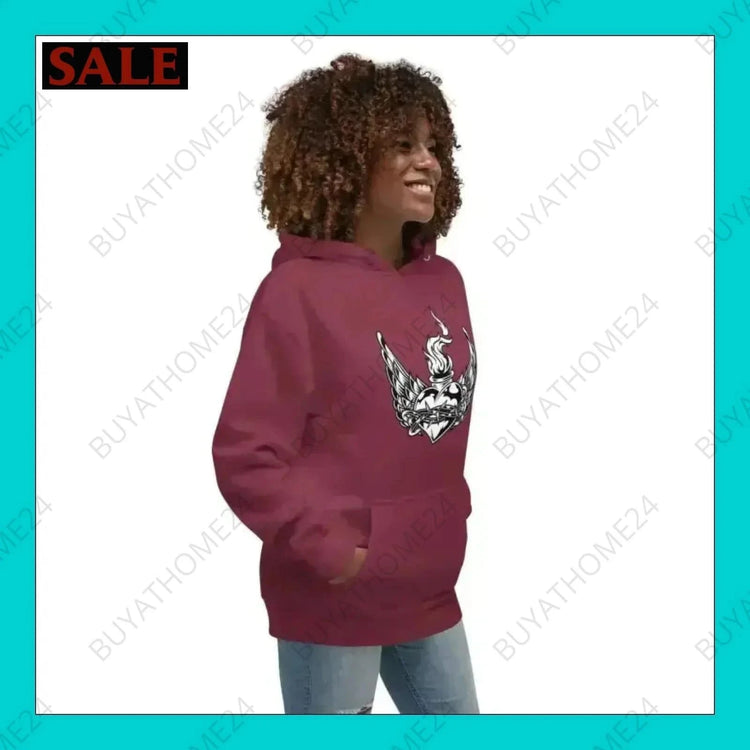 Damen Hoodie S-3XL - BUYATHOME24 - Hoodiedruck - GERMANY - DAMENMODE, Hoodie