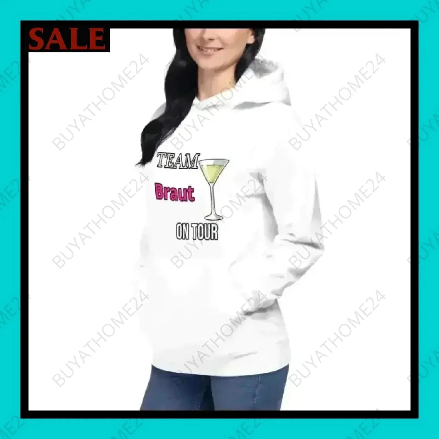 Damen Hoodie S-3XL - BUYATHOME24 - Hoodiedruck - GERMANY - DAMENMODE, HOCHZEIT, Hoodie, YOUR STYLE