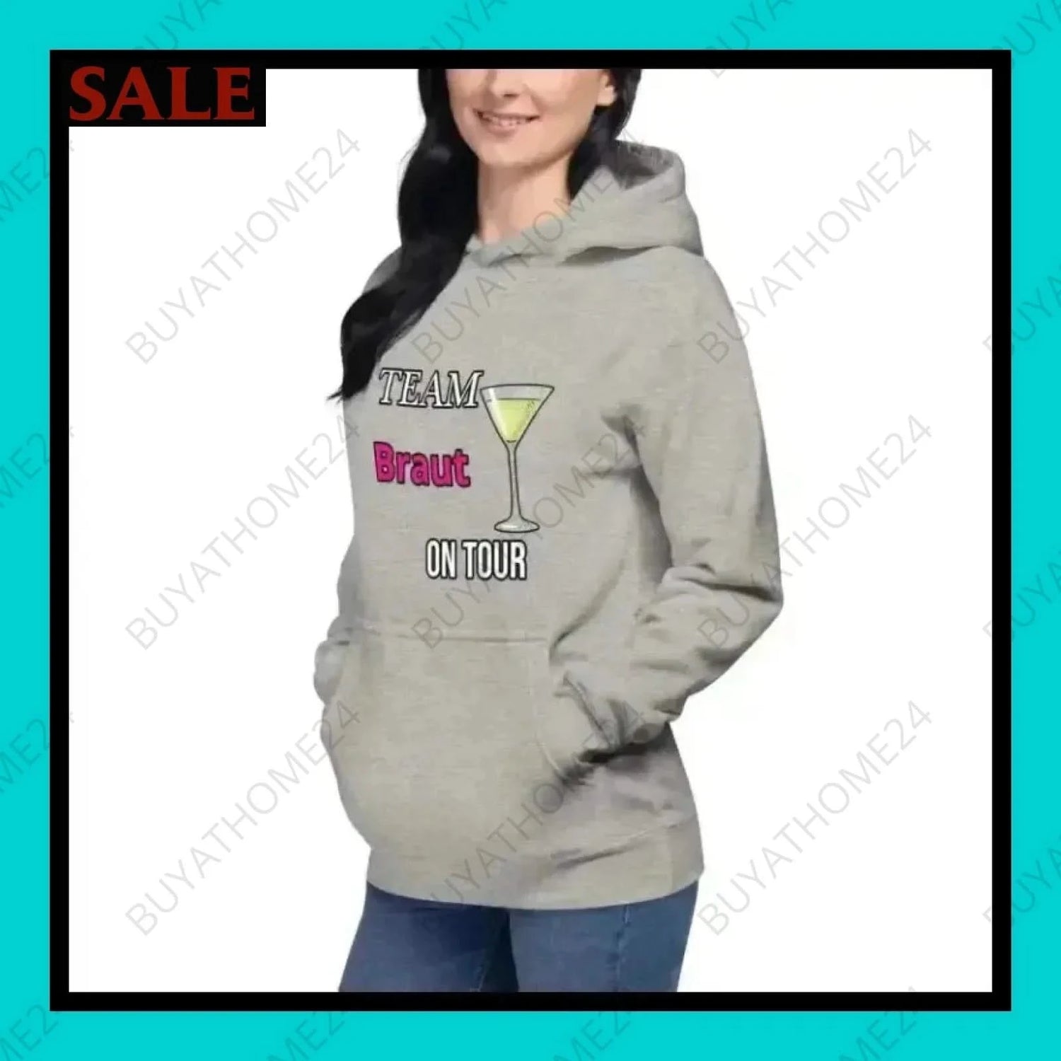 Damen Hoodie S-3XL - BUYATHOME24 - Hoodiedruck - GERMANY - DAMENMODE, HOCHZEIT, Hoodie, YOUR STYLE