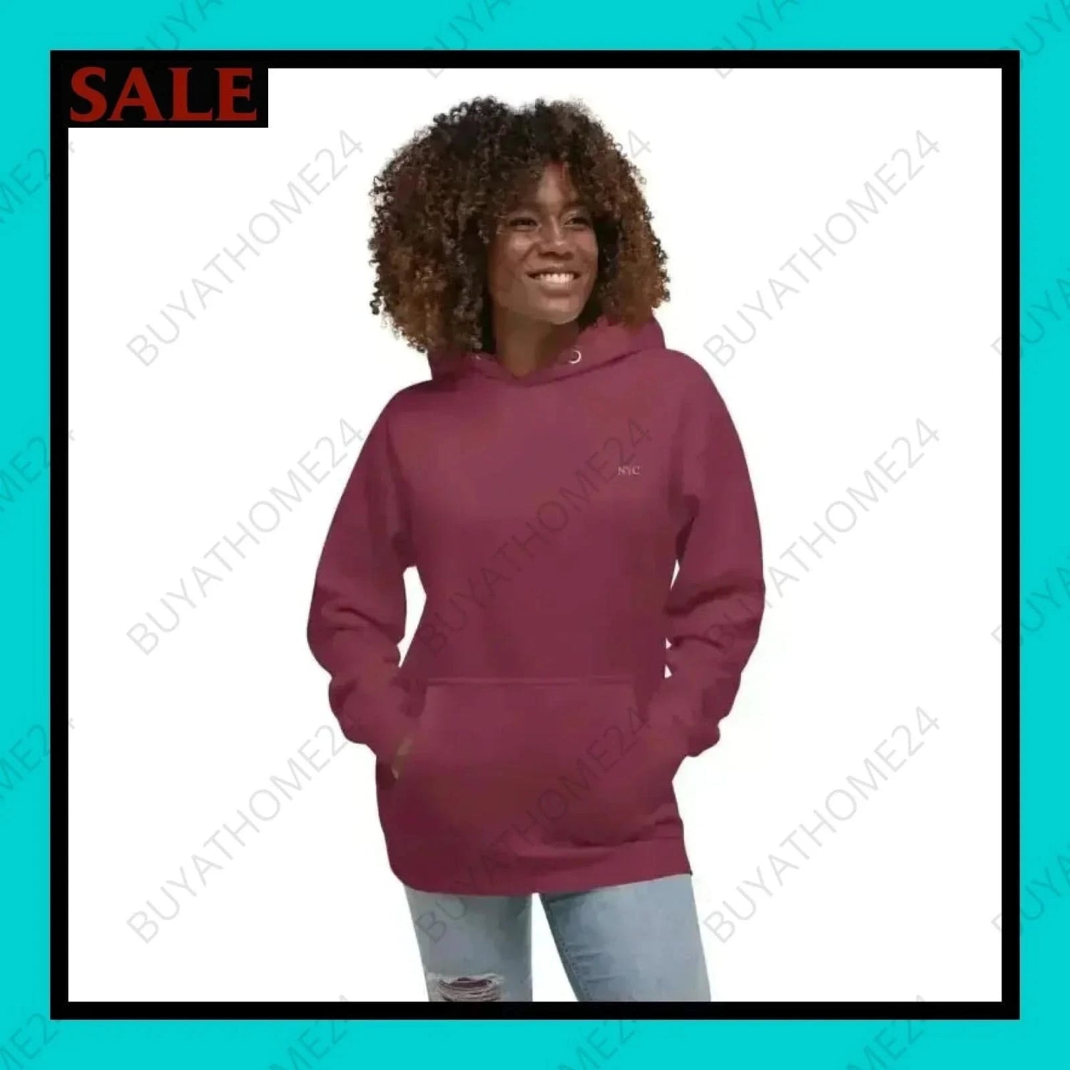 Damen Hoodie S-3XL - BUYATHOME24 - Hoodiedruck - GERMANY - DAMENMODE, Hoodie, YOUR STYLE