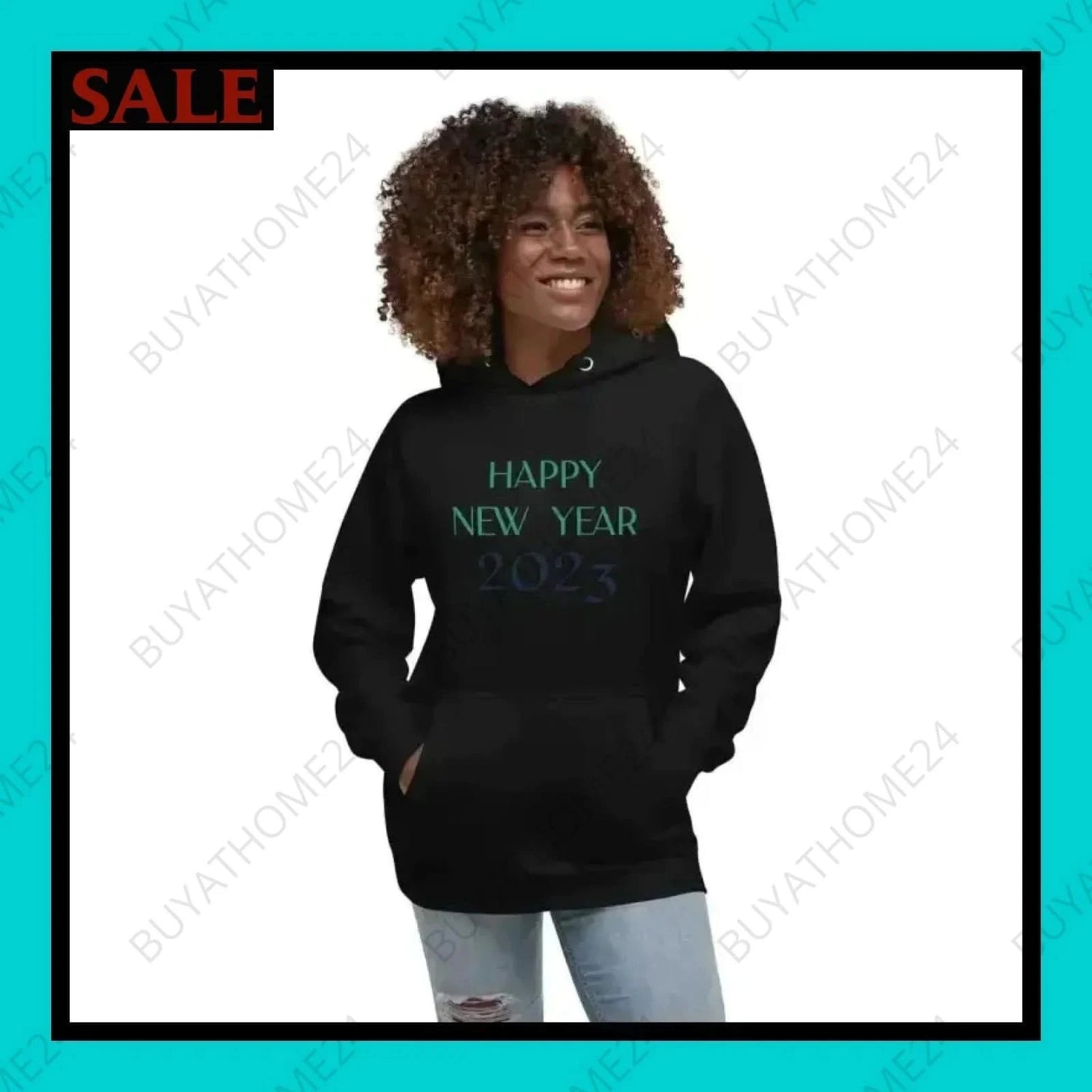 Damen Hoodie S-3XL - BUYATHOME24 - Hoodiedruck - GERMANY - DAMENMODE, Hoodie, NEUJAHR, YOUR STYLE