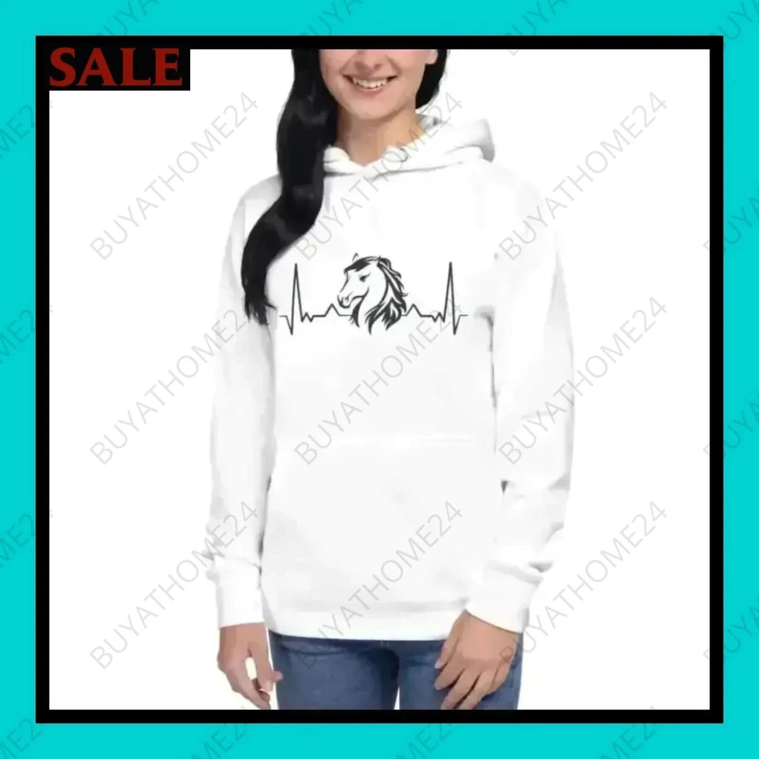 Damen Hoodie S-3XL - BUYATHOME24 - Hoodiedruck - GERMANY - DAMENMODE, Hoodie