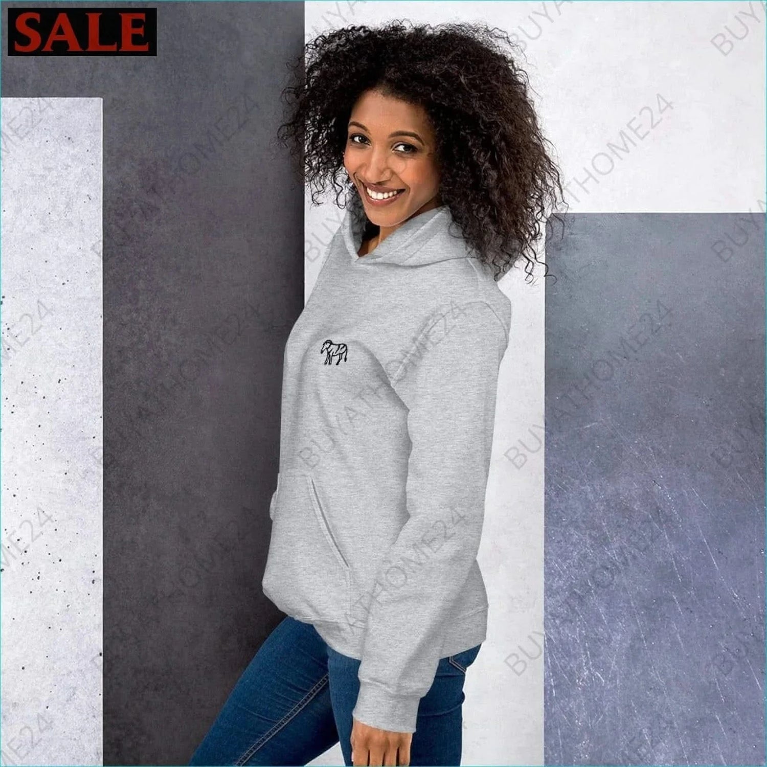 Damen Hoodie S-5XL - BUYATHOME24 - bestickt - GERMANY - DAMENMODE, Hoodie