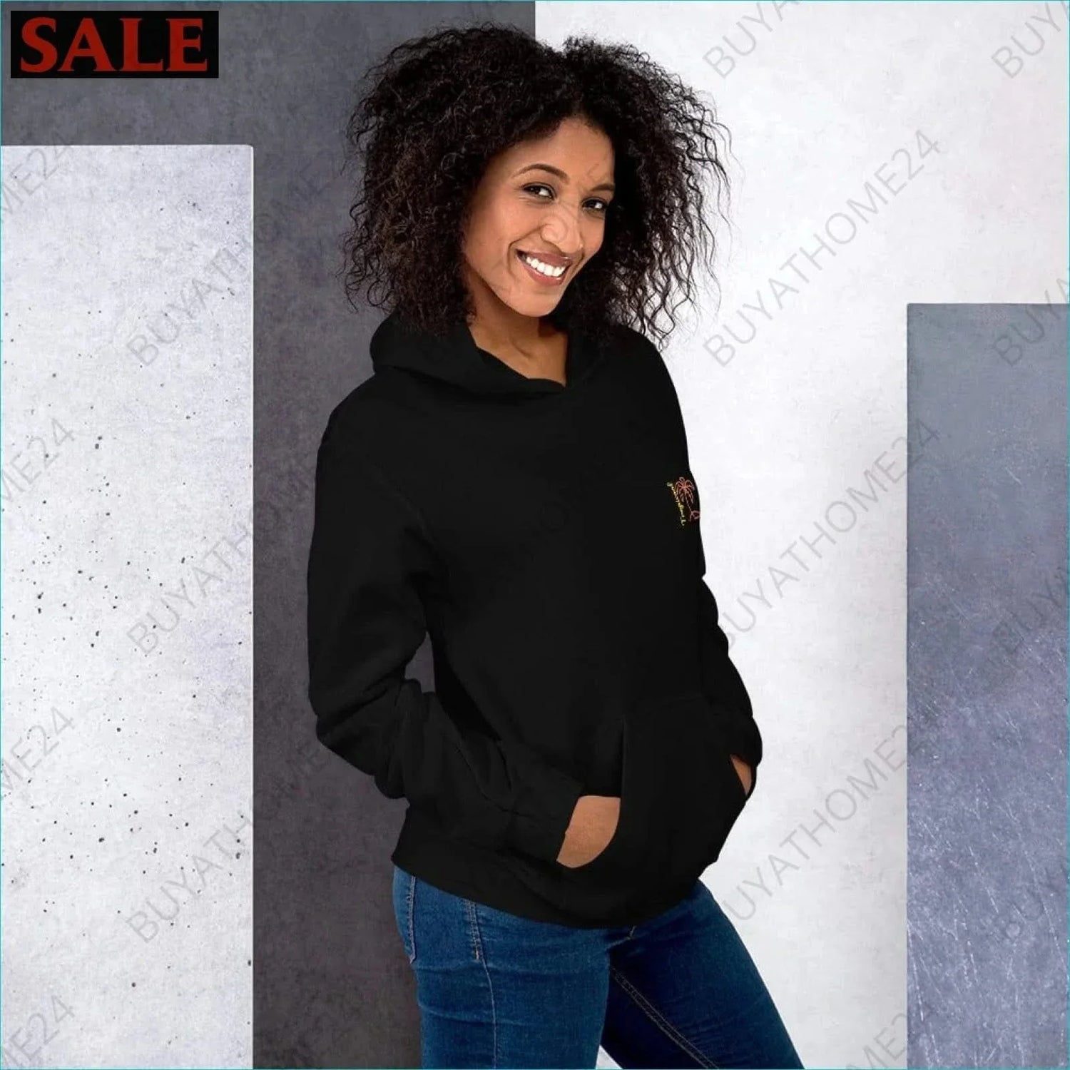 • Damen Hoodie S-5XL - BUYATHOME24 - bestickt - GERMANY - DAMENMODE, Hoodie